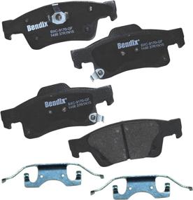 img 1 attached to 🔧 Bendix Premium Copper Free CFC1498 Ceramic Brake Pad: Reliable Rear Installation Hardware Included