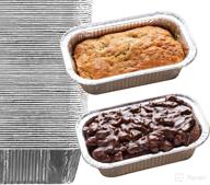 🍞 35 pack of 1lb cute mini loaf pans - top choice tin pans for bakery - aluminum, foil, disposable bread and cake pans - 6'' x 3.5'' x 2'' - perfect for baking delightful treats! logo