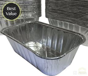 img 1 attached to 🍞 35 Pack of 1LB Cute Mini Loaf Pans - Top Choice Tin Pans for Bakery - Aluminum, Foil, Disposable Bread and Cake Pans - 6'' X 3.5'' x 2'' - Perfect for Baking Delightful Treats!