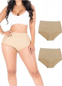 img 4 attached to Get Your Dream Shape With Be Shapy 7345 X2 Pack Colombian Shapewear - Tummy Control Panties For Women!