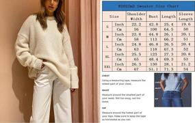 img 3 attached to Stay Cozy And Trendy With Roiii Oversize Sweaters For Women - Long Sleeve Casual Round Neck Tunic Tops With Wool Fabric