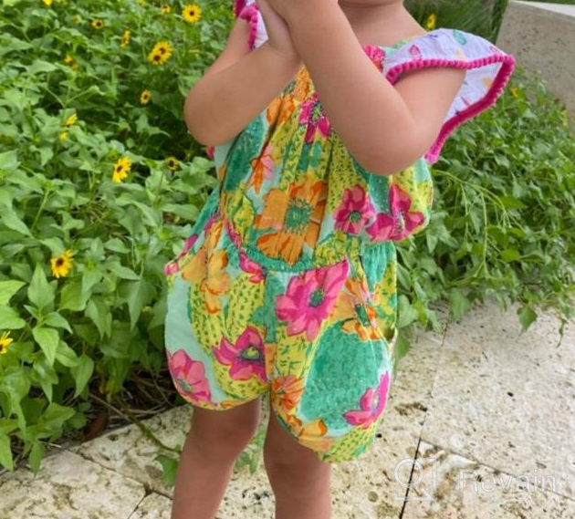 img 1 attached to 🌵 Zuri Romper Cactus Floral Multi for Masala Kids girls review by Lisa Appleman