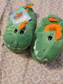img 5 attached to Comfortable Plush Animal Sock Top Slippers for Toddler Boys and Girls - Yankee Toy Box