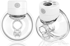 img 4 attached to 🤱 Wireless Wearable Breast Pump Kit - Upgraded Hand-Free System, Low Noise & Painless Massage Function, Size 24mm, 2 Pack