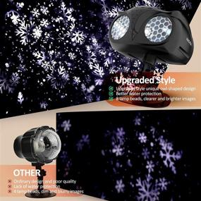 img 1 attached to Illuminate Your Outdoors This Christmas With NACATIN'S Upgraded Snowfall LED Projector Lights