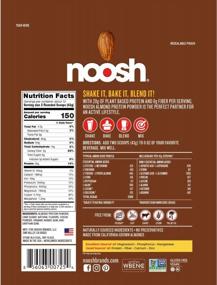 img 1 attached to Noosh Almond Protein Powder: Delicious Chocolate Flavor in a Convenient 1.15 Pound Stand-up Resealable Pouch