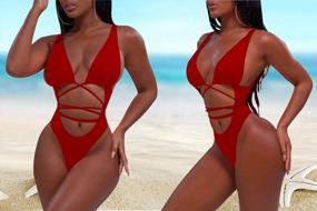 img 2 attached to Women'S Sexy One Piece Swimsuit Bikini Bathing Suit By Sovoyontee