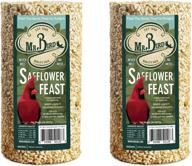 🕊️ 28 oz. 2-pack mr. bird safflower feast small wild bird seed cylinder logo