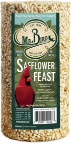 img 1 attached to 🕊️ 28 oz. 2-Pack Mr. Bird Safflower Feast Small Wild Bird Seed Cylinder