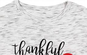 img 3 attached to Express Your Gratitude With Our Women'S Thankful Grateful Blessed Love Heart Tee