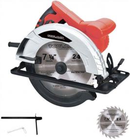 img 4 attached to Lion Tools DB5707 Circular Saw - 12 Amp 7 1/4 Inch With Accessories Included: Lightweight Heavy Duty 120 Volts 500 RPM - Renewed