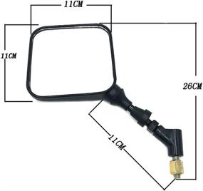 img 2 attached to 🔍 Enhance Your Suzuki Dual Sport Motorcycle: Earlyred Mirrors Compatible with DR 200 250 350 350 DRZ400 DRZ650 DR650