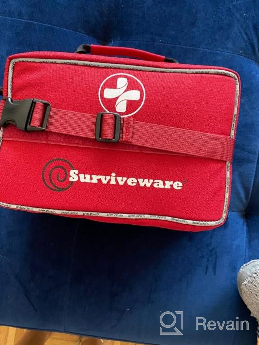 img 1 attached to Large 200-Piece Waterproof First Aid Kit For Outdoor Emergencies, Cars, Boats, Trucks, Hurricanes, And Tropical Storms - Premium Quality By Surviveware review by Shima Hennigan