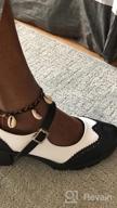 img 1 attached to DADAWEN Women'S Leather Mary Jane Oxford Shoes With Platform Mid Heel review by Joseph Mannasseh