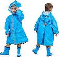 🌈 playful kids rain wear: 3d cartoon toddler raincoat jacket poncho for boys & girls logo