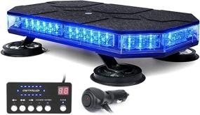 img 4 attached to 🔵 Xprite Blue LED Rooftop Strobe Beacon Lights: An Essential Emergency Warning Lightbar for Volunteer Firefighter Vehicles and Trucks