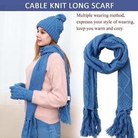 img 1 attached to 🧶 Fashionable Knitted Weather-Ready Accessory for Knitting