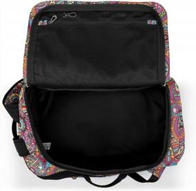 img 2 attached to Sakroots On The Go Travel Backpack In Eco-Twill, Rainbow Wanderlust