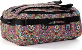 img 3 attached to Sakroots On The Go Travel Backpack In Eco-Twill, Rainbow Wanderlust