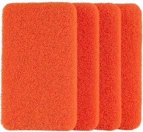 img 4 attached to ARCLIBER Silicone Scrubber Sponge - Heavy Duty Kitchen and Dish Scrubber (4 Pack)