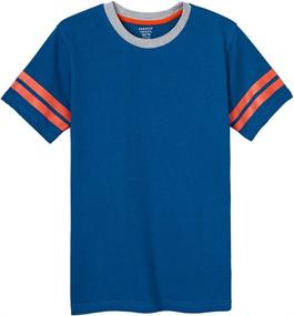 img 1 attached to French Toast Toddler Sleeve Ringer Boys' Clothing - Tops, Tees & Shirts