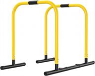 everymile dip stand station, adjustable dip bar with safety connectors, heavy duty strength training parallel bar for full body workout, pull up, push up, l-sits home gym outdoor bar exercises logo