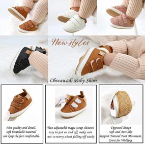 img 3 attached to Premium Soft Sole Tassels Prewalker Anti-Slip Shoes: Infant Baby Boys Girls Moccasins Sneakers First Walker Shoes