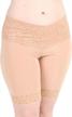 🩲 undersummers women's ultrasoft lace slip shorts for thigh chafing prevention, stay-put mid-thigh length (s-4x) logo