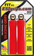 🚴 enhance your riding experience with esi fit xc handle bar tape grips, 130mm, red логотип