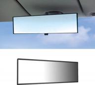 upgrade your view with littlemole rear view mirror - wide angle, ultra-high reflection, universal clip on logo