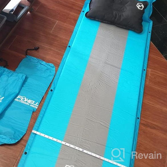 img 1 attached to Comfy & Convenient: Foxelli Self-Inflating Sleeping Pad For An Ultimate Camping Experience review by John Baker