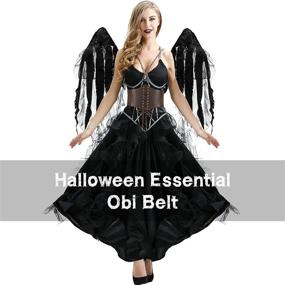 img 1 attached to Lace Up Corset Elastic Halloween Accessories Women's Accessories : Belts