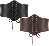 lace up corset elastic halloween accessories women's accessories : belts logo