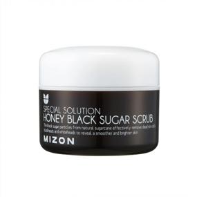 img 4 attached to Get Silky Skin: MIZON Honey Black Sugar Scrub For Effective Exfoliation And Moisturizing