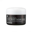 get silky skin: mizon honey black sugar scrub for effective exfoliation and moisturizing logo