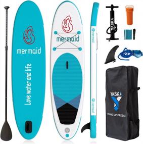 img 4 attached to Premium 10'6'' Inflatable SUP Board With Complete Accessories Kit For Ultimate Water Adventure