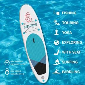 img 1 attached to Premium 10'6'' Inflatable SUP Board With Complete Accessories Kit For Ultimate Water Adventure