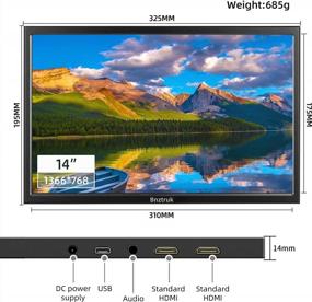 img 3 attached to Portable Bnztruk Interface Raspberry Microsoft 14: HD Display, Built-In Speakers, Wall Mountable