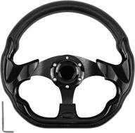 elevate your golf cart experience with motafar golf cart steering wheel: ergonomic design & universal fit for club car, ezgo, yamaha, and more (5156f-black) логотип