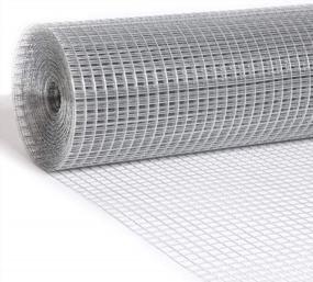 img 4 attached to 1/2 Inch 48X100 Ft 19 Gauge Hot Dipped Galvanized Welded Wire Mesh Roll Chicken Fencing Gopher Cloth - Nueve Deer Hardware