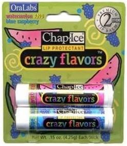 img 1 attached to 🍉 Oralabs ChapIce Lip Balm Watermelon and Blue Raspberry Crazy Flavors - 2 Sticks