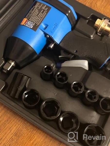 img 1 attached to 1/2 Inch Cucunu Air Impact Wrench Kit W/ Sockets & Case - Power Tool For Driving Bolts And Nuts review by Greg Quinit