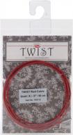 🔴 shop chiaogoo twist small lace interchangeable cables (37-inch, red) logo