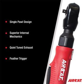 img 1 attached to High Performance Composite Ratchet: AIRCAT 800 With 1/4-Inch Drive, 320 RPM, And Up To 35 Ft-Lbs Maximum Torque