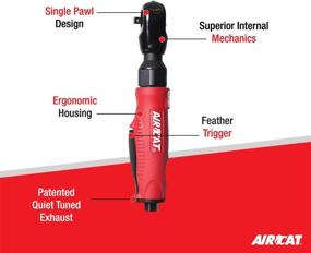 img 3 attached to High Performance Composite Ratchet: AIRCAT 800 With 1/4-Inch Drive, 320 RPM, And Up To 35 Ft-Lbs Maximum Torque