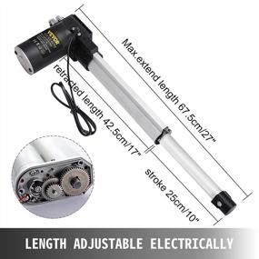 img 2 attached to Upgrade Your Furniture With Happybuy 10 Inch Stroke Electric Actuators - Heavy Duty 6000N DC 12V With Mounting Bracket For Recliner, TV Table, Lift, Massage Bed, And Sofa