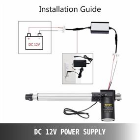 img 1 attached to Upgrade Your Furniture With Happybuy 10 Inch Stroke Electric Actuators - Heavy Duty 6000N DC 12V With Mounting Bracket For Recliner, TV Table, Lift, Massage Bed, And Sofa