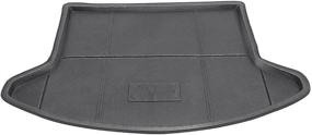 img 3 attached to 🚘 Mallofusa Rear Cargo Tray Trunk Floor Mat for Mazda CX-5 - Black (2013-2016)