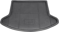 🚘 mallofusa rear cargo tray trunk floor mat for mazda cx-5 - black (2013-2016) logo