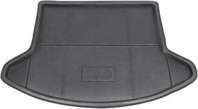 img 4 attached to 🚘 Mallofusa Rear Cargo Tray Trunk Floor Mat for Mazda CX-5 - Black (2013-2016)